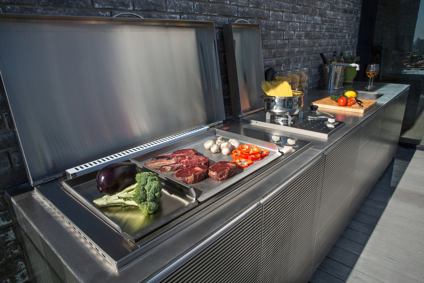 Table de cuisson Oasi 80 Dual | Rainurée