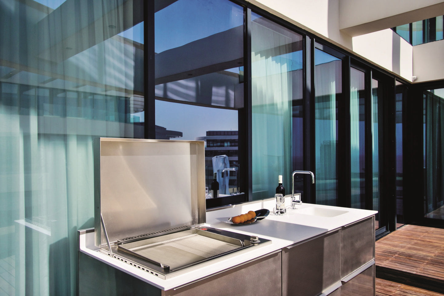 Table de cuisson Oasi 80 Dual | Rainurée